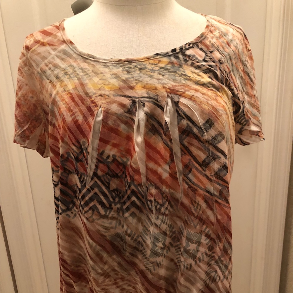 Chico’s Size 2 Zebra Print Blouse